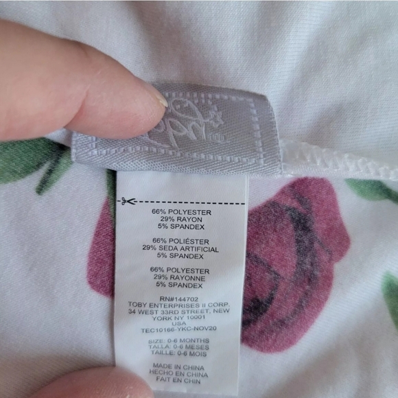 Toby Baby Girl 2 Pc Wrap Swaddle Set with Headband Floral - Picture 4 of 4